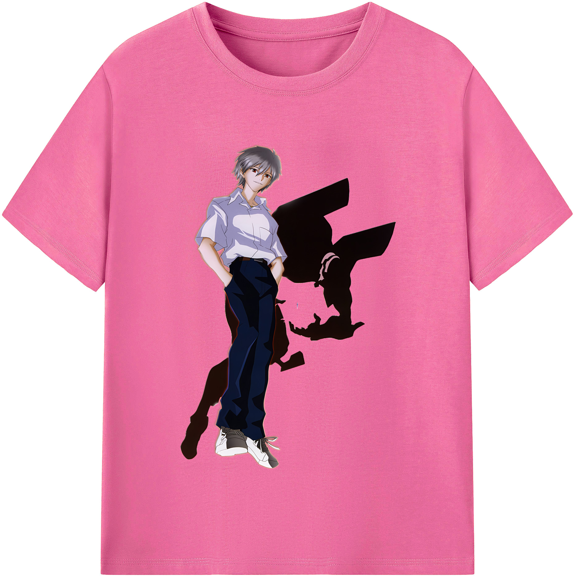 （画像用） EVA 新世紀エヴァンゲリオン レディースカジュアルプリントTシャツ（綿100％）